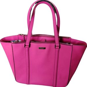 Kate Spade New York Newbury Lane Daily XL Leather Tote in pink